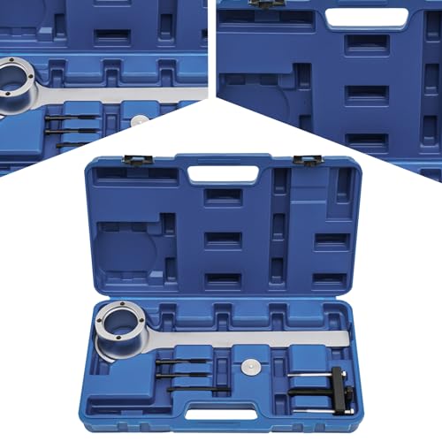 Crankshaft Pulley Puller Set Universal Crankshaft Pulley Removal Tool Kit Crankshaft Damper Remover Puller forJaguar L-and RoverV8 Engine 3.2-4.4L