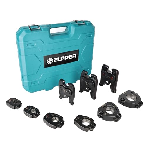ZUPPER Press Rings Kit for 1/2" to 2" Copper Pipes ProPress fittings | 6PCS Rings, 3PCS Actuators 24R8, 3240-R8 and R9 Suit Narrow or Angled Installation Area, fit Compact and Standard Press Tools