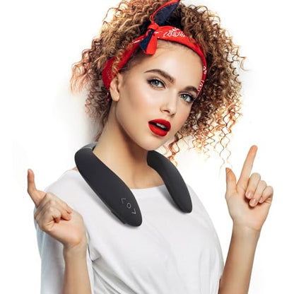 Wireless Wearable Neckband Speaker | True 3D Stereo HiFi Sound, Portable Personal Body Speakers with 24H Playtime, for Home, Office, and Outdoors