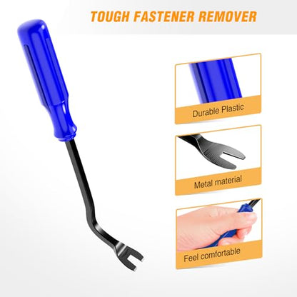 GOOACC 6PCS Auto Trim Removal Tool Kit No-Scratch | Removal Tool Kit for Car Audio Dash Panel Window Molding Fastener Remover Tool Kit-Blue - color: Blue, size: 6PCS Trim Removal