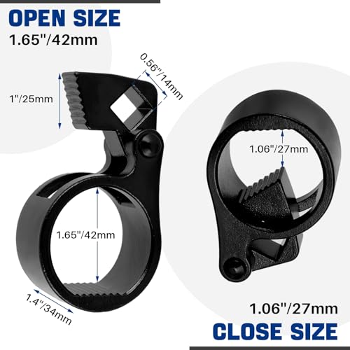 DASBET Inner Tie Rod Removal Tool 3/8" Universal Low Profile Tool | for Inner Tie Rod and 27mm-42mm Tie Rod End Wrench Tool with 1/2" Drive Inner Tie Rod Removal and Installation