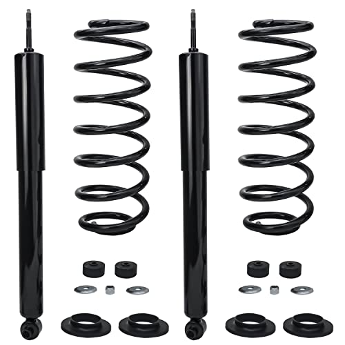 Detroit Axle - Rear Struts and Coil Springs Sway Bars Replacement for 2003-2011 Ford Crown Victoria Mercury Grand Marquis Lincoln Town Car - 4pc Set - size: 4QS48561/ Big strut kit