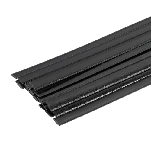HARFINGTON 1set(20pcs) Plastic Welding Rods 8inch TPO Welding Strips Welder Rods for Car Bumper Kayak Daily Repair Plastic Welder Car Bumpers, Black