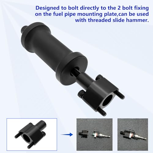ZKTOOL Fuel Injector Puller Removal Tool - Compatible with GM, Buick, Vauxhall, Opel & MG Direct 1.0L, 1.4L, 1.5L Injection Petrol, OEM TEN00140 - color: Black