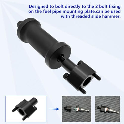 ZKTOOL Fuel Injector Puller Removal Tool - Compatible with GM, Buick, Vauxhall, Opel & MG Direct 1.0L, 1.4L, 1.5L Injection Petrol, OEM TEN00140 - color: Black