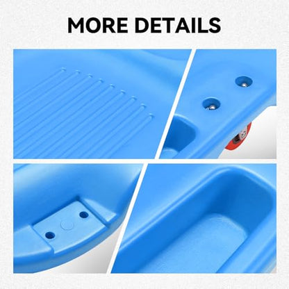 Auto Dynasty Universal 38" L X 20" W Blue Lightweight Rolling Mechanic Creeper Seat Repair Tool for Car Vehicle Home Warehouse - color: Blue