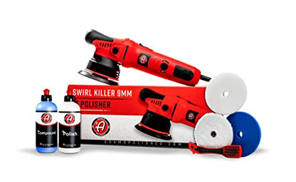 Adam's Polishes 9mm Dual Action Car Polisher (Polishing Kit) - Buffer Car Scratch Remover for Car Detailing | Includes Polish, Compound & Pads - size: Polishing Kit (7 Items)