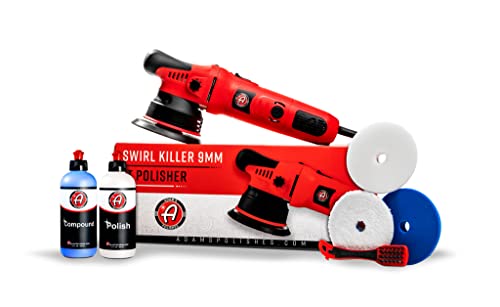 Adam's Polishes 9mm Dual Action Car Polisher (Polishing Kit) - Buffer Car Scratch Remover for Car Detailing | Includes Polish, Compound & Pads - size: Polishing Kit (7 Items)