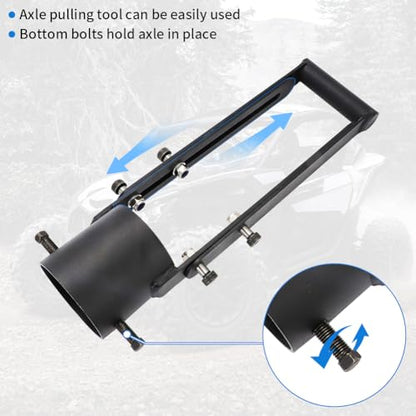 CV Axle Puller Tool for Polaris RZR XP Ranger Can-Am Kawasaki KRX UTV SXS | Heavy-Duty UTV/ATV Axle Removal Tool, Easy Removal with Strong Leverage, Fits UTV / ATV / SXS Models