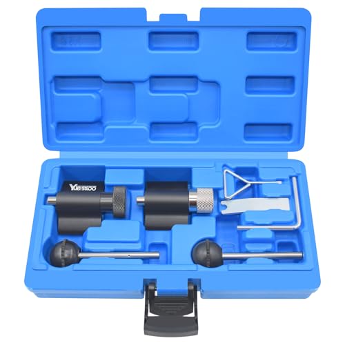 Diesel Engine Camshaft Crankshaft Alignment Locking Timing Tool Kit, Compatible with VW Audi SEAT Skoda 1.9L 2.0L TDI PD DOHC Engine, 7PCS Set