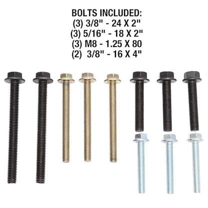 OEMTOOLS 25053 Heavy Duty Harmonic Balancer Puller Set, Engine Repair and Maintenance, Durable Alloy Steel Construction, Automotive Pulley Remover - style: Heavy Duty Kit