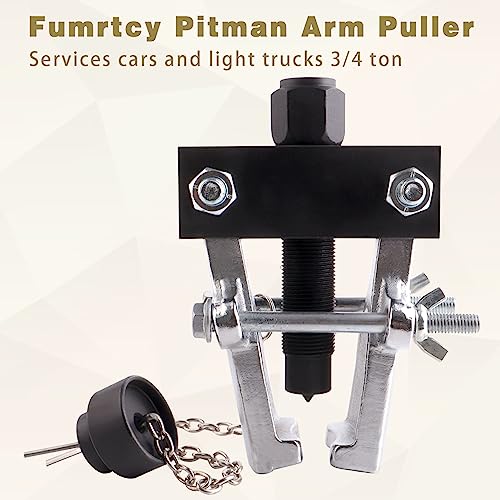 Heavy Duty Adjustable Pitman Arm Puller, 2-Jaw Steering Arm Removal Tool for Pitman Arms, Bearings & Gears, Fits Cars & 3/4 Ton Trucks, Compatible with Ram, Ford & Chevy, Replace OEM 27170