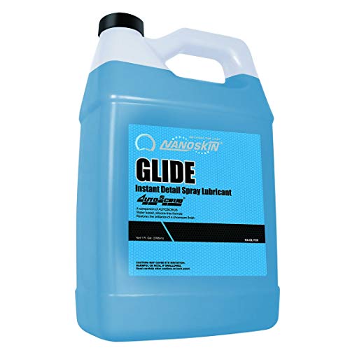 Nanoskin GLIDE Silicone Free Spray Detailer 1 Gallon - Use with Autoscrub/Clay Bar After Car Wash | Leaves No Residue Before Wax Sealant Coating | Automotive, Home, Garage, DIY & More | Concentrated - size: 128 Fl Oz (Pack of 1)