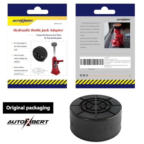 1.45inch Universal Bottle Jack Pad Rubber Anti-Slip Adapter Support Puck Block Car Lift Tool for 8T 10 T Bottle Jacks Jacking Points Repair 37mm - size: 37MM