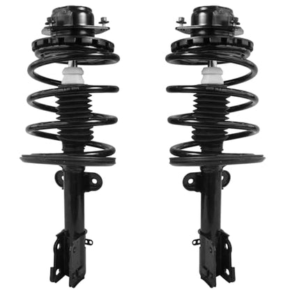 Detroit Axle - Front Struts Kit for Chrysler Grand Voyager Town & Country | Dodge Grand Caravan Plymouth Voyager, 2 Lower Ball Joints 2 Struts with Coil Spring Replacement - size: 4QS58035/Big Kit