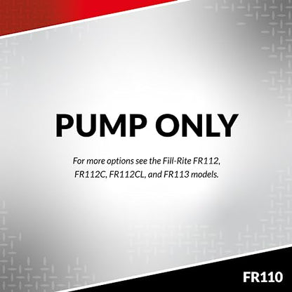 Fill-Rite FR110 Fuel Transfer Rotary Hand Pump (Pump Only w/Vacuum Breaker) - style: Rotary Pump