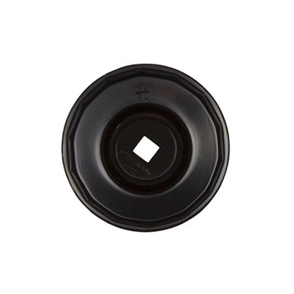 Steelman Low Profile Oil Filter Cap Wrench Socket 76mm x 14 Flute, 3/8-inch Drive, Heavy Duty Chrome Vanadium Steel - size: 76 Millimeter x 14 Flute