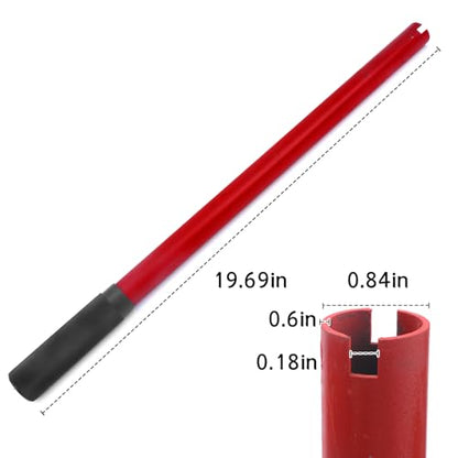 2 Pack Heavy Duty Hydraulic Bottle Jack Handle for 20-32 Ton, Replacement Lever Pole with Anti-Slip Grip Sleeve