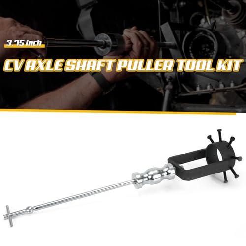 3.75 Inch CV Axle Shaft Puller Tool Kit with Slide Hammer, Heavy Duty CV Axle Removal Tool for Cars (with Slide Hammer) - size: with Slide Hammer