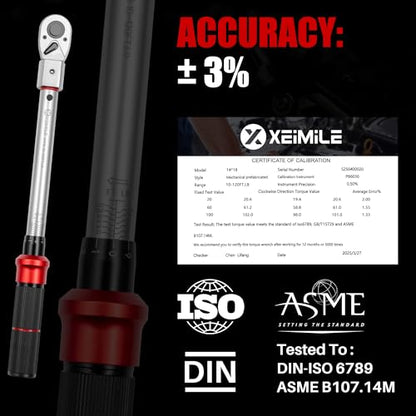 Adjustable Open End Torque Wrench 1/2" Drive-10-120 Ft-Lb for HVAC | 40MM 1/2 Inch Pound Torque Wrench(13.6-162.6Nm), Interchangeable Jaw&Ratchet Head for Car Moto Narrow Pipeline DIY - size: 1/2" 10-120FT.LB, style: Click