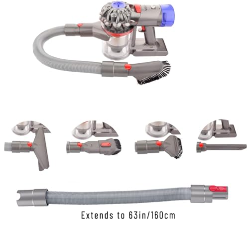 23'' Flexible Crevice Tool & Extension Hose Attachments for Dyson GEN5 V15 V12 V11 V10 V8 V7 Cordless Vacuum, Perfect Cleaning Replacement Accessories Bundle for Dryer Vent,Car Detailing,Corners,Gaps - style: Flexible Crevice Tool & Extension Hose for dys