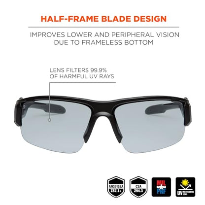 Ergodyne Unisex Skullerz Dagr Anti-fog Safety Glasses - color: In/Outdoor Lens, size: Black Frame