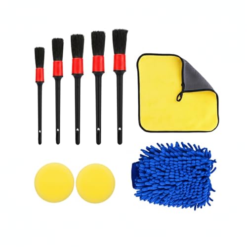 15-Piece Car Detailing Brush Set for Interior Vents, Dashboard Crevices & Console Gaps - Durable PP Plastic Cleaning Tool Kit - size: 5.91 x 3.94 x 0.79 in