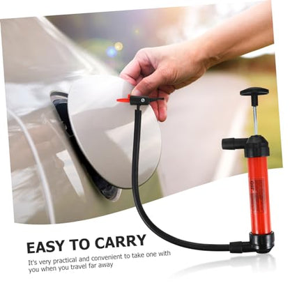 Zerodeko Manual Oil Transfer Pump Kit for Automotive Fluids Multi-Functional Siphon Hose Flexible Spout for Gas Oil Liquids
