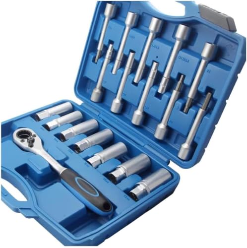 18PCS Steering Suspension Strut Nut Socket Removal Tool Kit | Automotive Shock Absorber Hub Disassembly Sockets