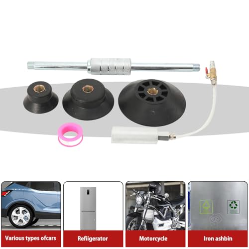 Car Dent Air Pneumatic Dent Puller Car Auto Body Repair 3PCS Auto Body Suction Cup Hand Tools Kit