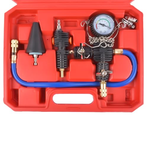 Handor Cooling System Vacuum Purge Radiator Coolant Refill Tool Kit Universal Water Tank Pneumatic Vacuum Antifreeze Change Filler Set