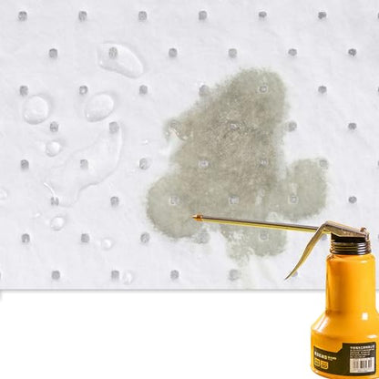 Spill Absorbent Pads 15" x 20" Heavyweight Oil Absorbing Mats,White Absorbing Heavy Weight Oil-Only Absorbent Mat Pad (30PCS) - size: 30PCS