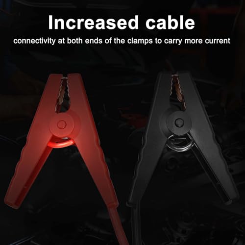EC5 Emergency Jump Starter Cable for Car with Alligator Clamps, Heavy Duty Automotive Booster Cables for Battery Compatible with 10AWG Silicone Wire for Portable Power Station, Vehicle Battery