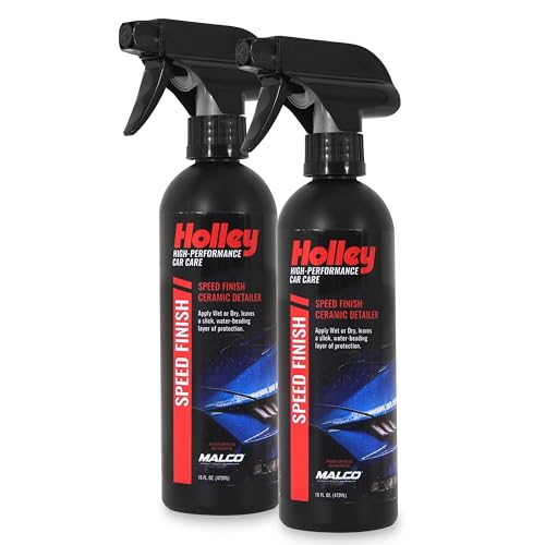 Holley Speed Finish - Ceramic Detailing Spray - High-Performance Car Care, Fast Acting, Quick Drying - Spray on Any Vehicle Surface to Repel Water and Protect Paint - 16 oz. (2 Pack) - color: Ceramic Detail Spray, size: 2-Pack