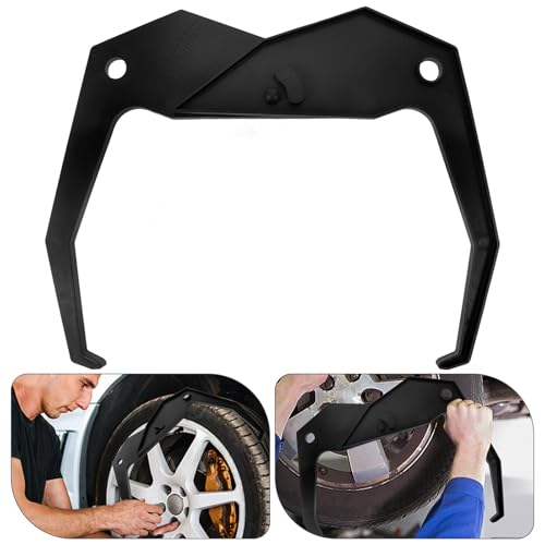 PRETYZOOM Portable Tire Balancer Caliper Measuring Tool for Tire and Wheel with Simple Operation and Damage Resistant Black Plastic Design for Personal Application and Vehicle Repair