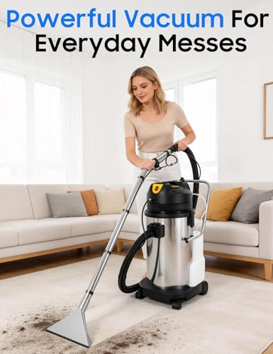 Commercial Carpet Cleaning Machine, 1000W 110V 40L/11Gal Professional Commercial 3 in 1 Carpet Spraying Floor Brush Cleaner Extractor Vacuum Washing Machine Portable Carpet Cleaner (40L) - size: 40L