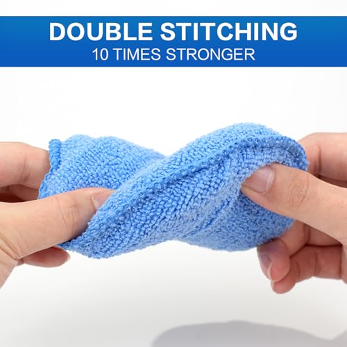 6 Pack Microfiber Wax Applicator Pads, Car Wax Applicator with Finger Pocket, Detail & Polishing Foam Pad for Car Cleaning and Best Polishing (5 inch)