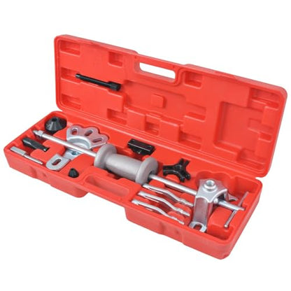 9 Ways Slide Hammer Puller Set 17 pcs,Bearing Puller Set,Bearing Separator,Heavy Duty Bearing Splitter Tool Kit with Case