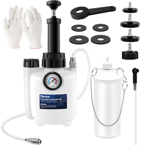 3L Manual Brake Bleeder Kit, Fluid Vacuum Pump Brake Pressure Bleeder kit with 4 Master Cylinder Adapters and 1L Brake Bleeder Bottle,Suitable for Most Models