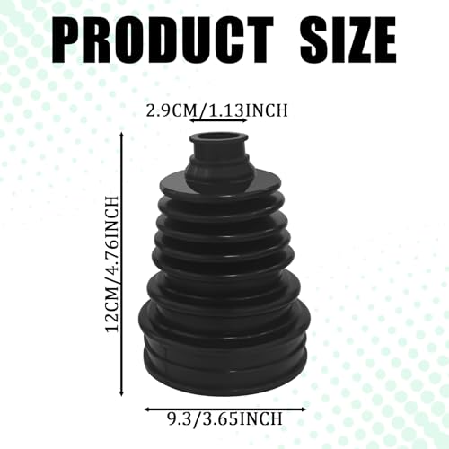 CV Boot Repair Kit Engineer CV Joint Boot Clamp Kit Rubber Universal Rack and Pinion Boot Set with Stainless Steel Clamps, Velocity Joint Boot Front Outer for Toyota Camry Highlander