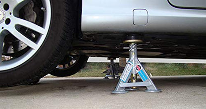 ESCO 10499 Low Profile Performance Jack Stand, Flat Top Rubber Cushion Post, 3 Ton Capacity