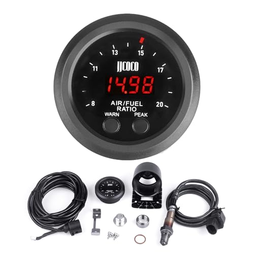 Universal Digital Wideband Air/Fuel Ratio AFR Gauge - 2-1/16"(52mm) - Wideband UEGO AFR O2 Oxygen Sensor Controller Gauge - color: AFR Gauge