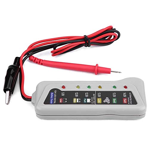 Car Battery Tester, 2-14.8V Automotive Battery Analyzer and Maintenance System, LED Display, for Cars, Motorcycles, 12V Storage Batteries