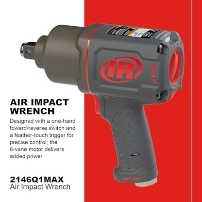 Ingersoll Rand 2146Q1MAX 3/4-Inch-Drive Air Impact Wrench with Quiet Pistol-Grip Design and 2,000-Foot-Pounds Torque - style: 2146QIMAX - Newer Model