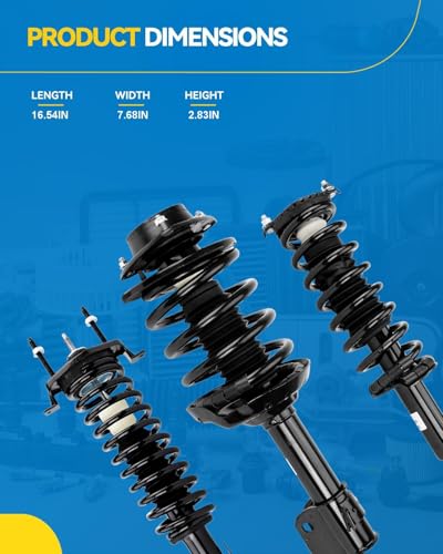 PHILTOP Front Struts for 1996-2002 Chevrolet Express 1500, Yukon, Tahoe, 1993-1998 T100, Savana 1500, C2500, C1500 Suburban, Shock Absorber Complete Suspension 32224*2, Struts Assemblies SAA00W 2 Pcs | Replace OE 32224,for 1988-1999 C1500,1988-2000 C2500,