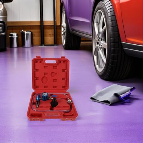 Ipetboom Automotive Coolant Vacuum Refill Kit with Spill-Proof Radiator Filling Tool – Coolant System Refill Accessory for Car Cooling Maintenance and Repair