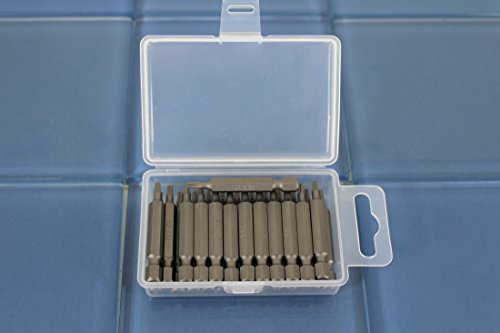 TEMO 25 pc T10 Torx 6 Point Impact Ready 2 Inch Length Screwdriver Insert Bits Hex Shank with Quick Release Slot - size: T10 2"