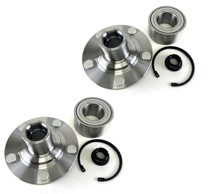 DTA 2 Front Wheel Hub & Bearing Kits Compatible with 2011–2020 Toyota Sienna FWD – Complete Left and Right Set – Replaces OEM 4350208030, 510100
