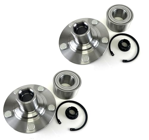 DTA 2 Front Wheel Hub & Bearing Kits Compatible with 2011–2020 Toyota Sienna FWD – Complete Left and Right Set – Replaces OEM 4350208030, 510100