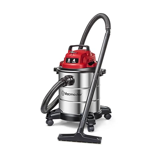 Vacmaster 5-Gallon* 4 Peak HP Stainless Steel Wet/Dry Vacuum – VOC508S 1101 - size: 5 Gal